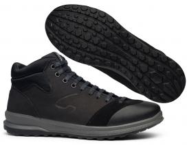 Черные кожаные мужские ботинки 43309C9