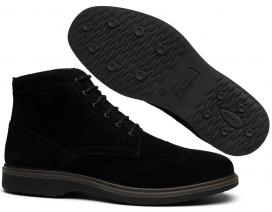 Мужские ботинки броги 42009var167 черные
