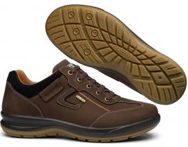 Ботинки низкие на шнуровке 41709var24 коричневые